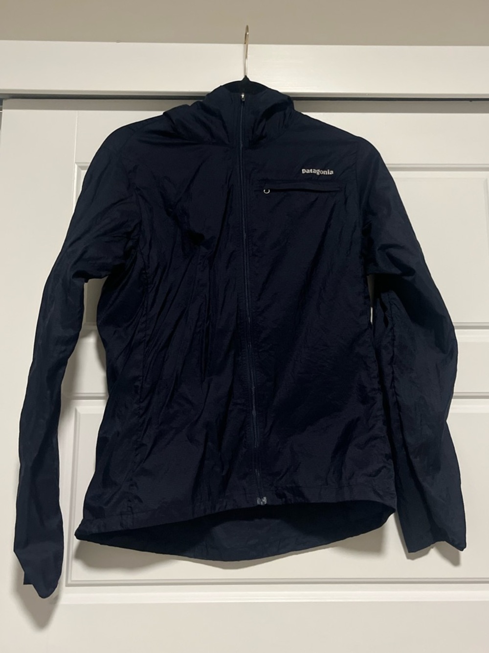 Patagonia Women’s Ultra Lightweight Hooded Jacket - Navy Small
